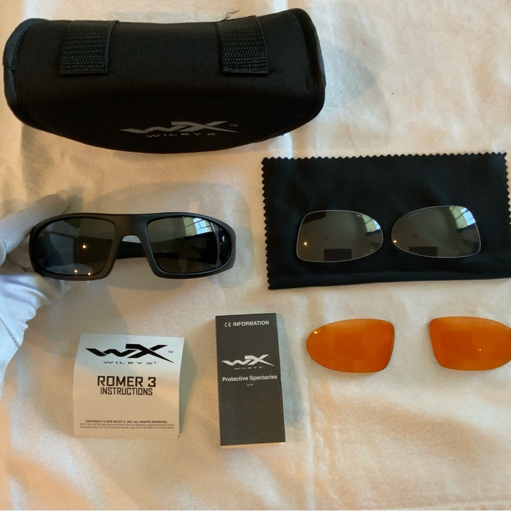 WX Wiley X Z87-2+ Romer 3 Sunglasses 1902Z 63-19 WX EN 166F